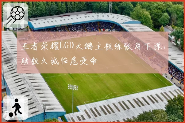 王者荣耀LGD大鹅主教练张角下课，助教久诚临危受命